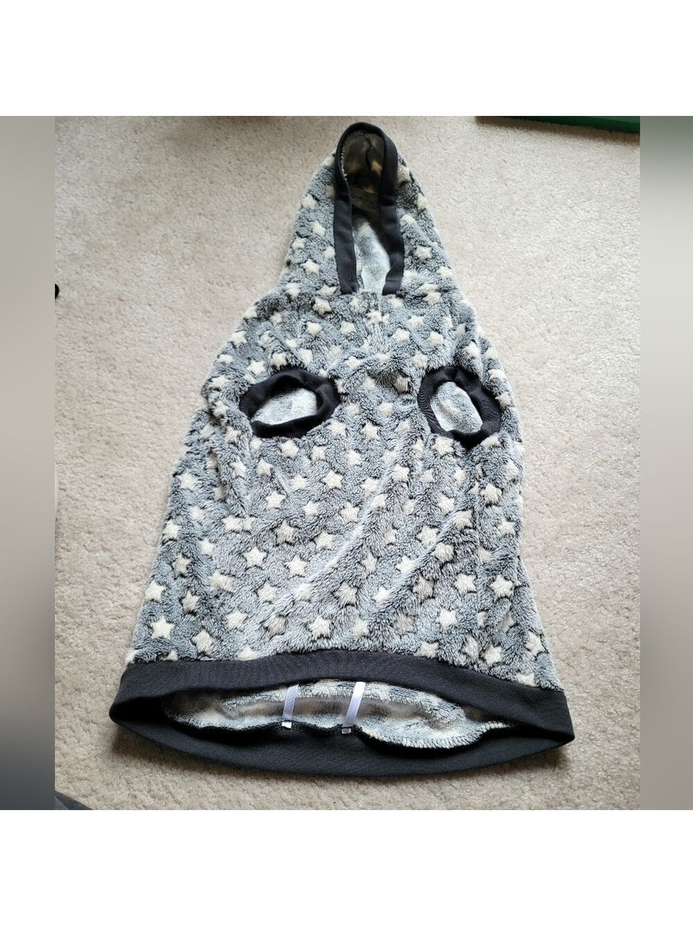 Top Paw Gray Star Fleece Dog Sweater Size L